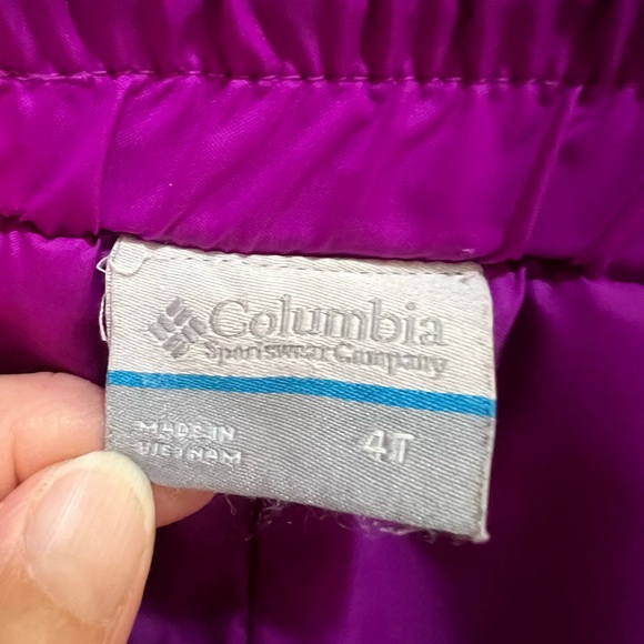 Purple Columbia 4T Snowbib w Omnitech - Picture 3 of 7